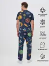 Мужская пижама с брюками / Космический мир