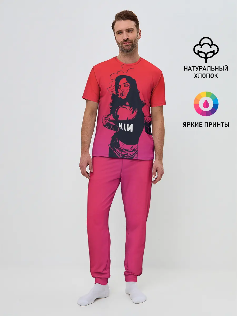 Мужская пижама с брюками / Фанатка NIN