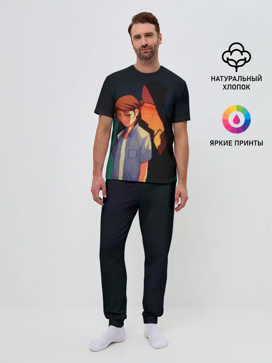 Мужская пижама с брюками / Анимационные Элли и Джоел