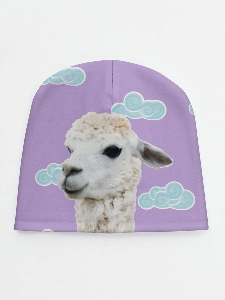 Детская шапка / Облачная лама