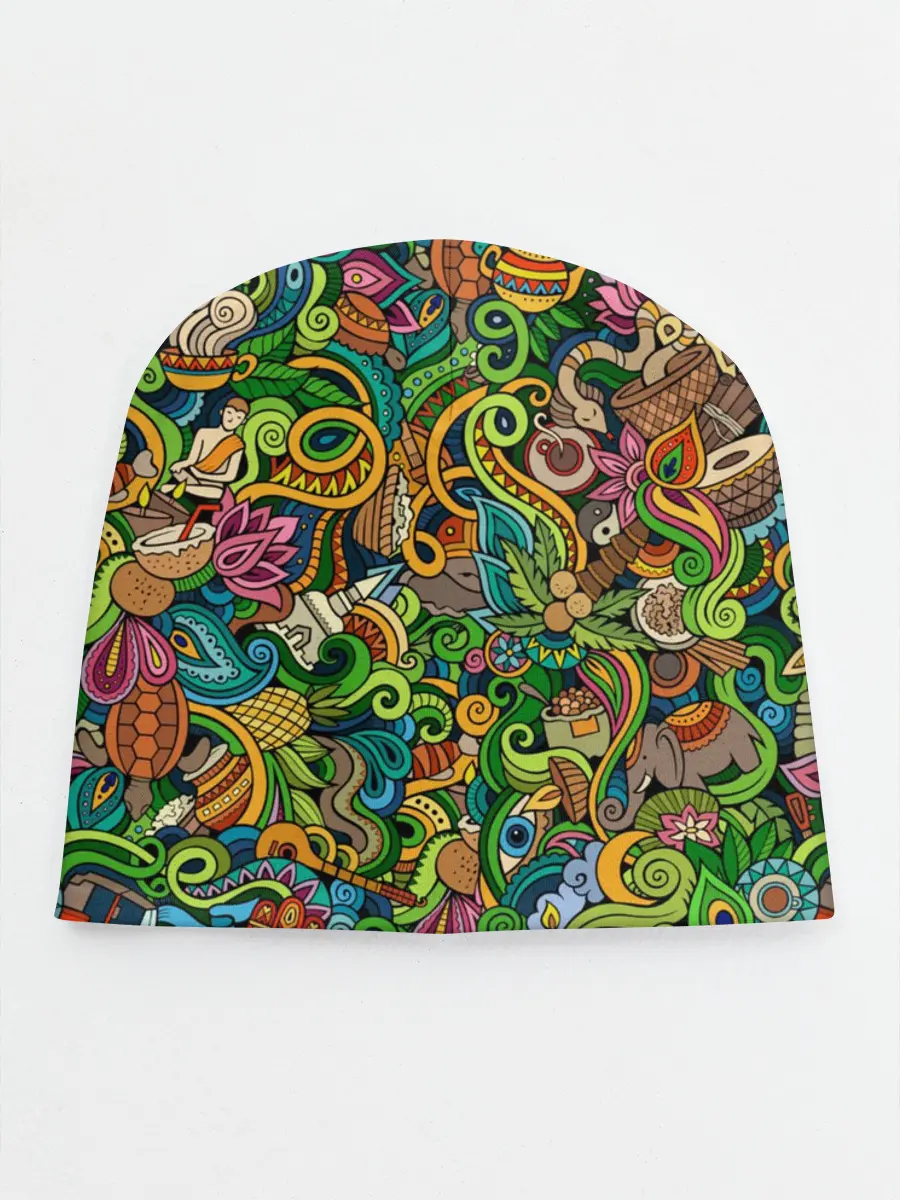 Детская шапка / Тибетский коллаж