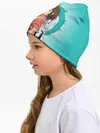 Детская шапка / Тихиро и Хаку зеленый фон