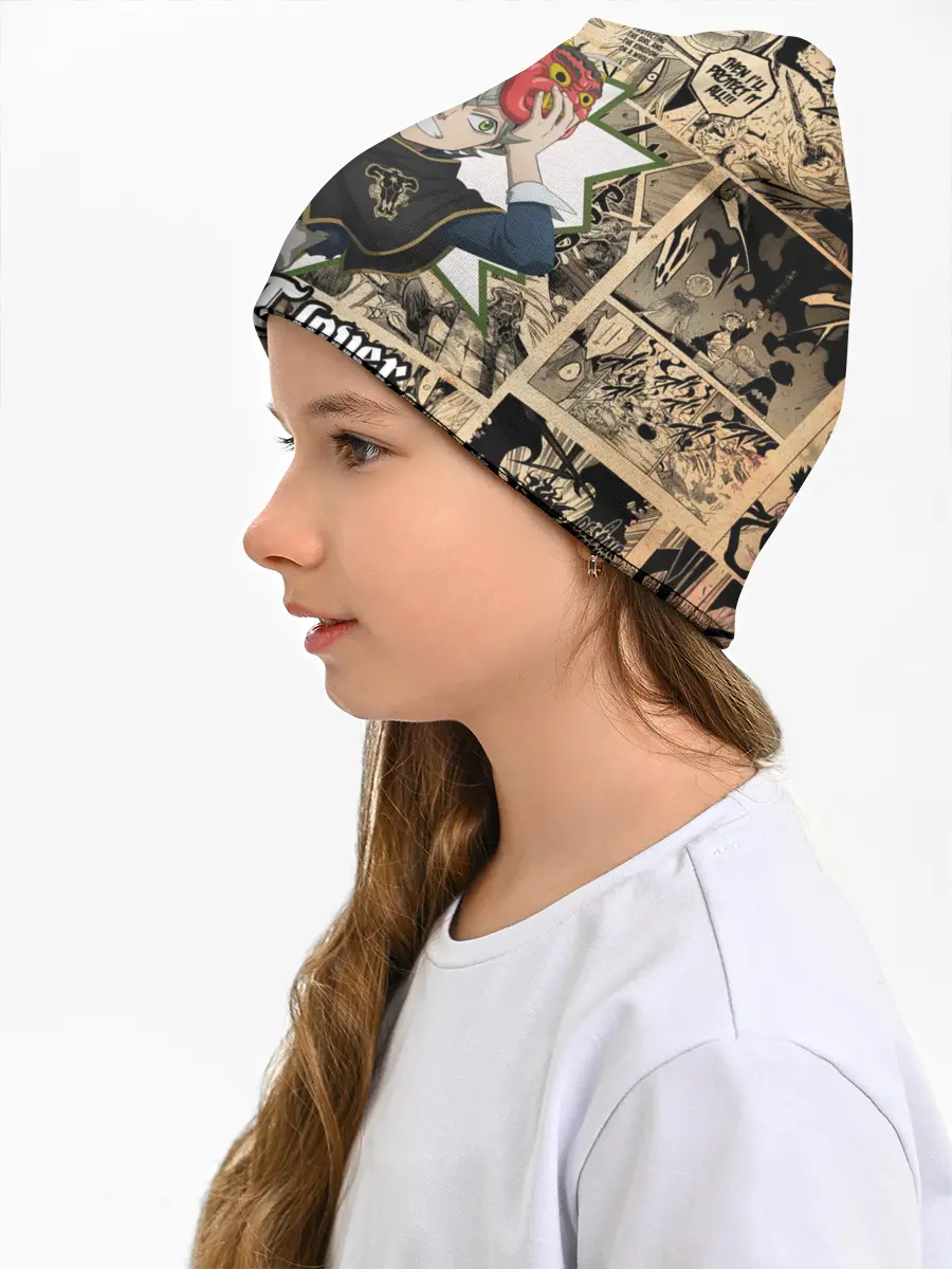 Детская шапка / Черный Клевер