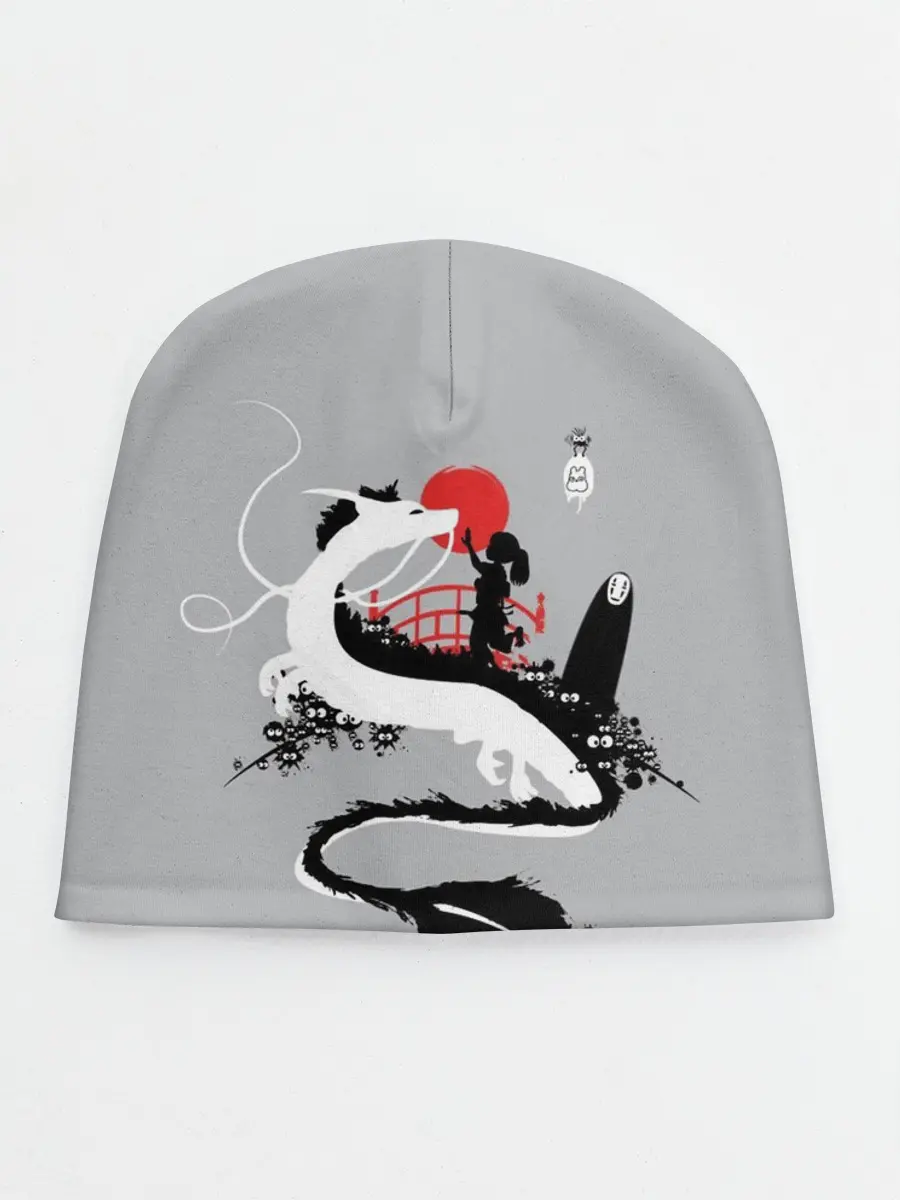 Детская шапка / Тихиро гладит Хаку