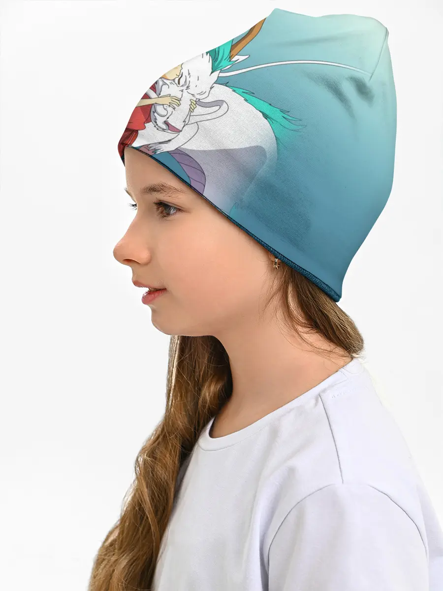 Детская шапка / Тихиро целует Хаку