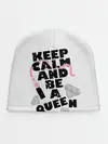 Детская шапка / Keep calm and be a queen