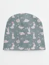 Детская шапка / Зайцы на лужайке
