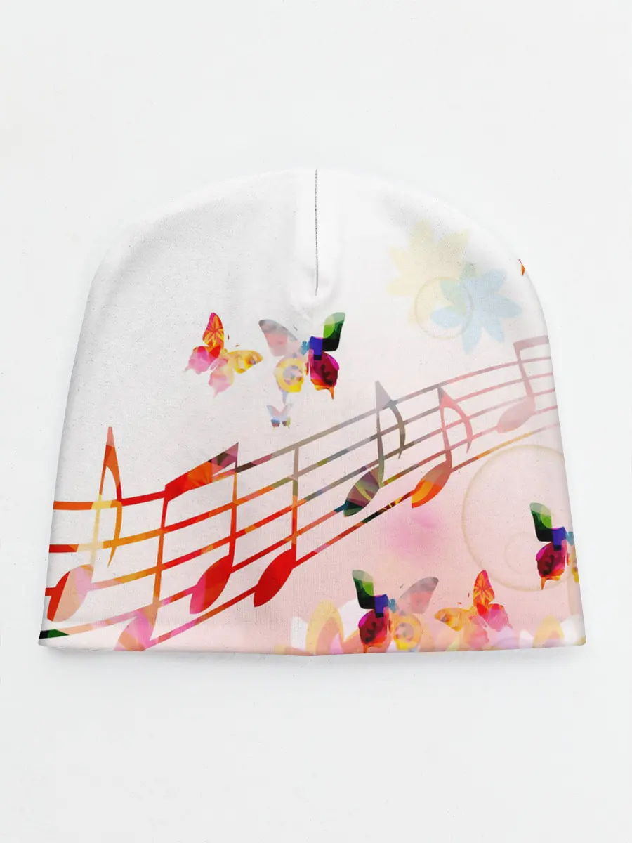 Детская шапка / Ноты весна