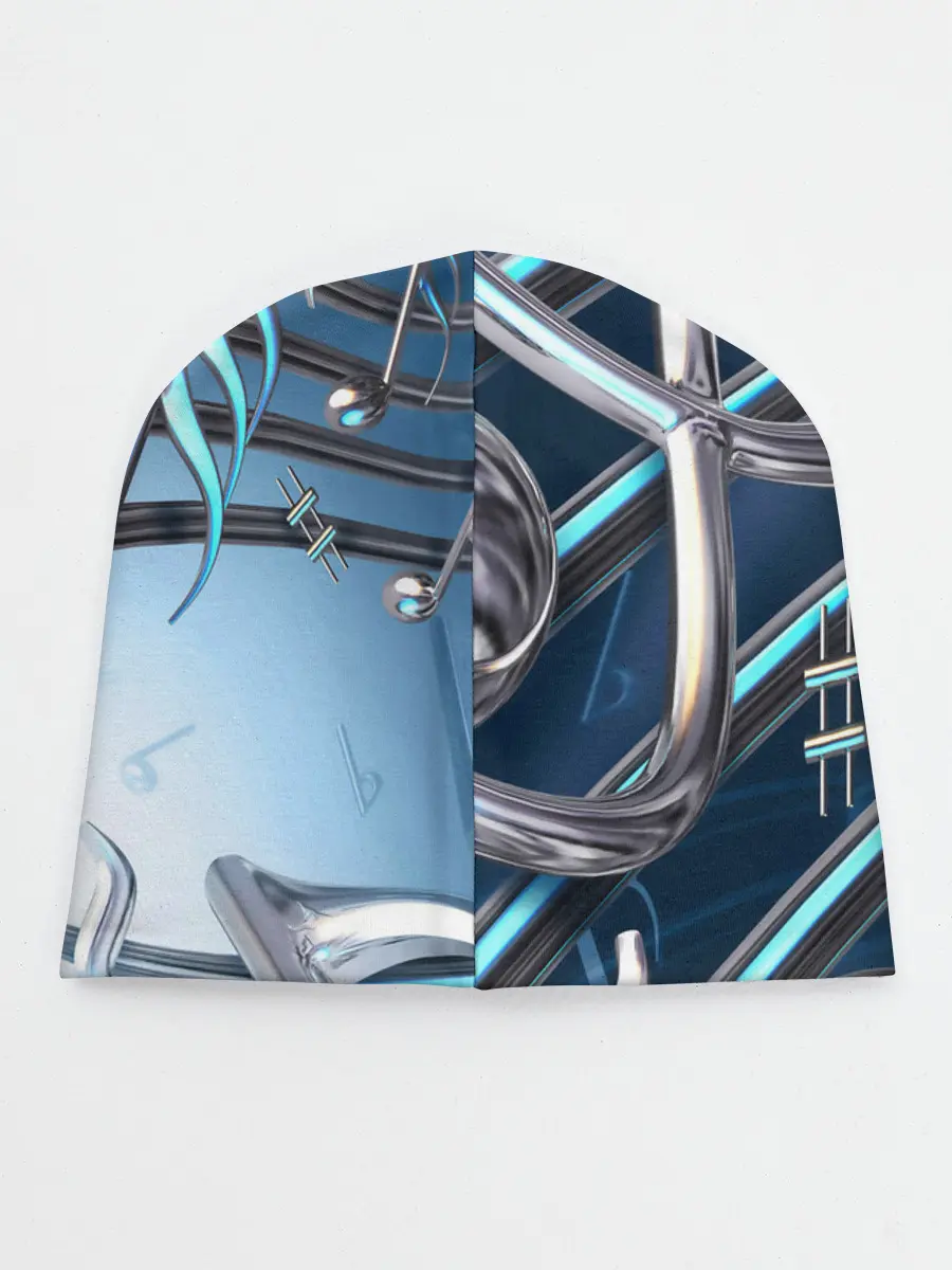 Детская шапка / Металлические ноты