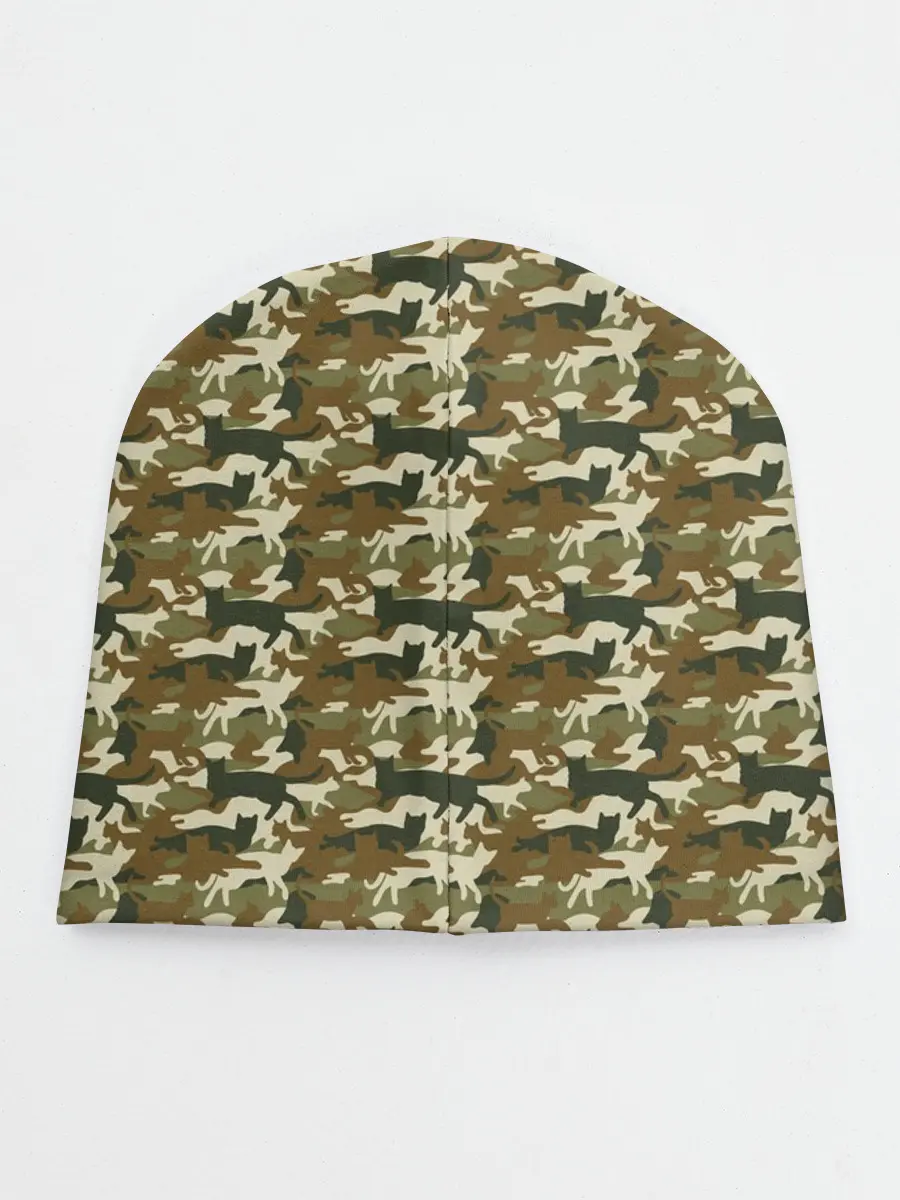 Детская шапка / Камуфляж Коты
