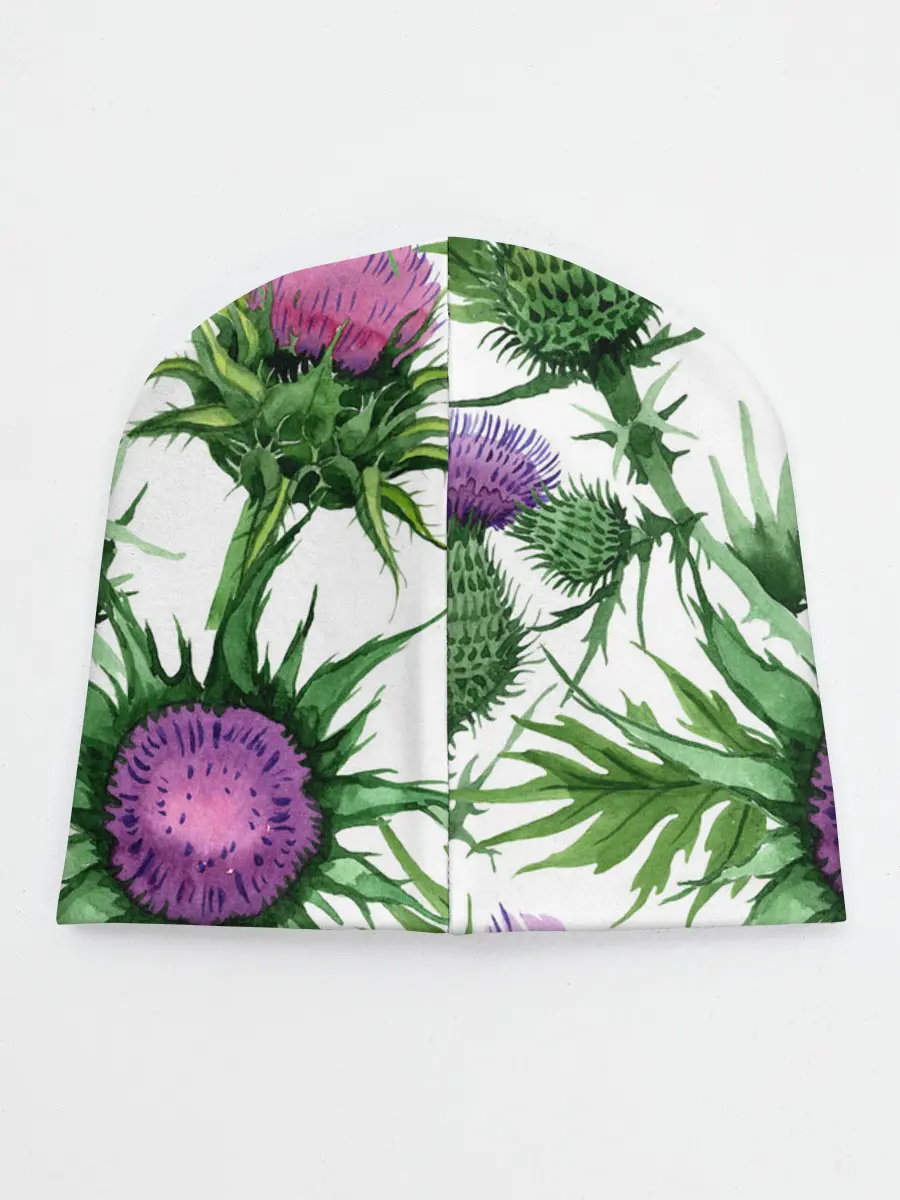 Детская шапка / Цветок репейника