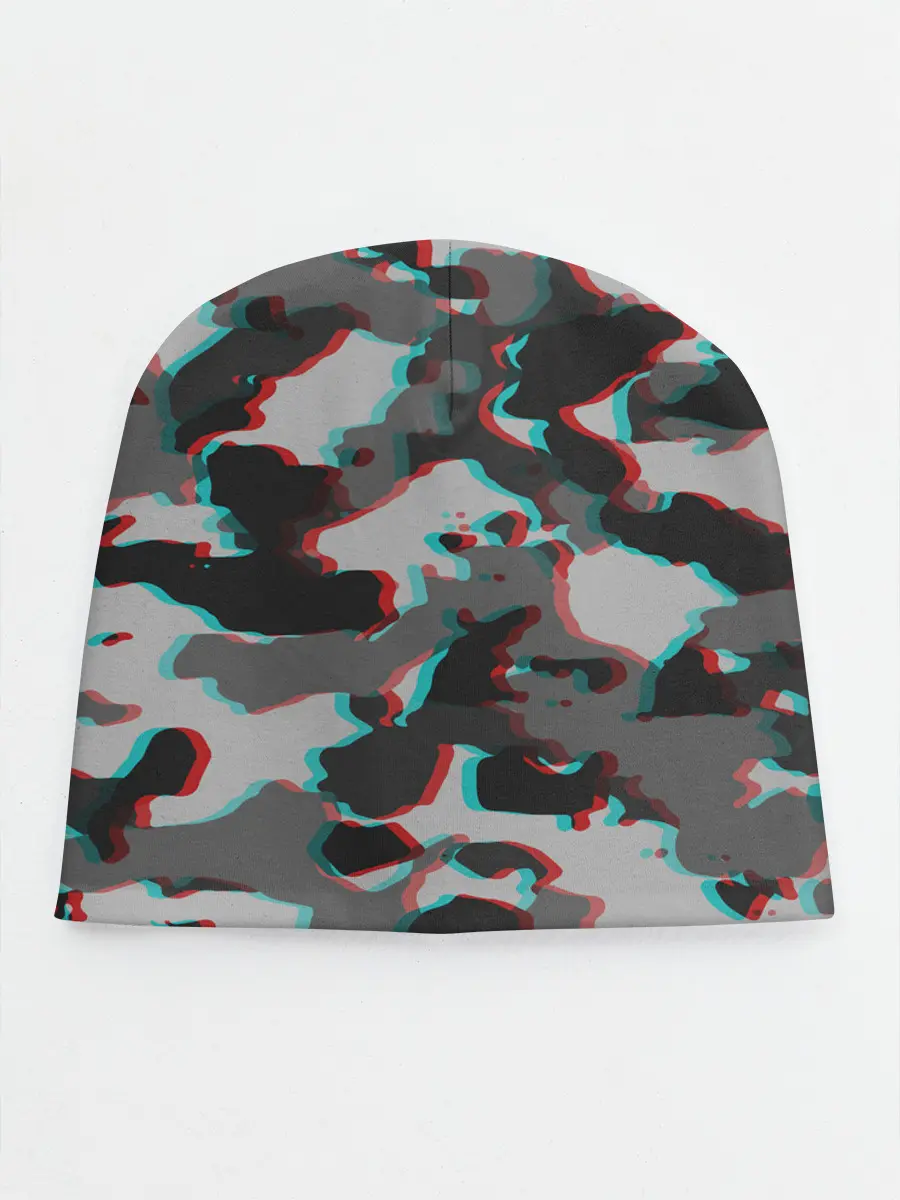 Детская шапка / Серый камуфляж