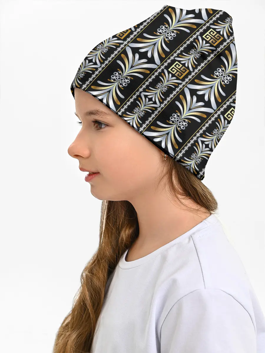 Детская шапка / silver