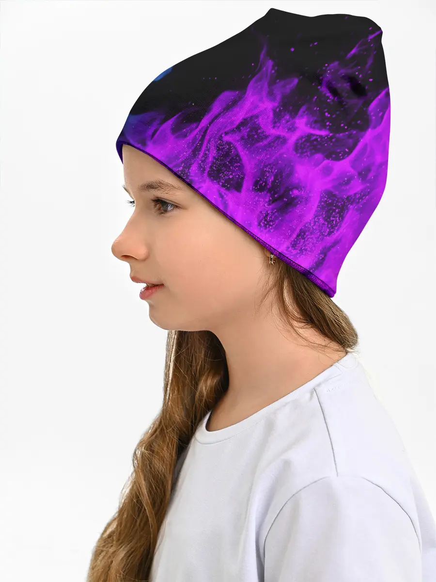 Детская шапка / ПЛАМЯ | НЕОНОВЫЙ ОГОНЬ