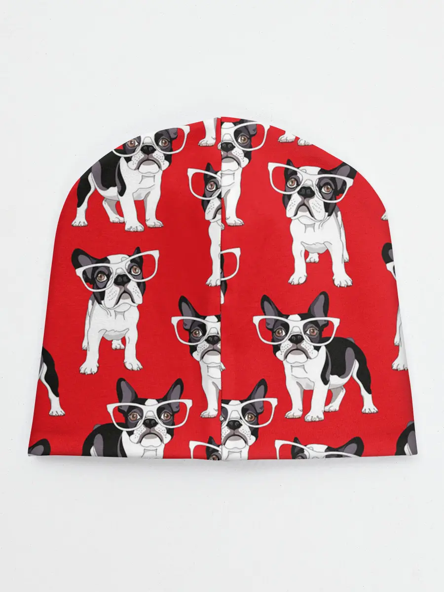 Детская шапка / Французские бульдоги