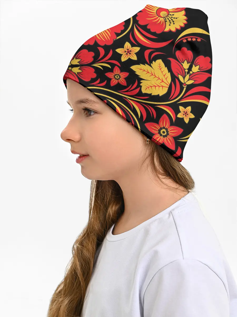 Детская шапка / Хохлома