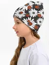 Детская шапка / Божьи коровки на ромашках