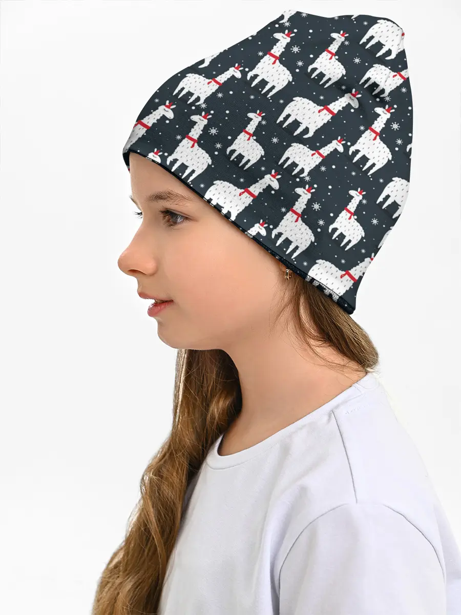 Детская шапка / Новогодние ламы