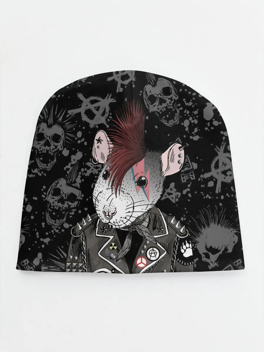 Детская шапка / Крыса в косухе