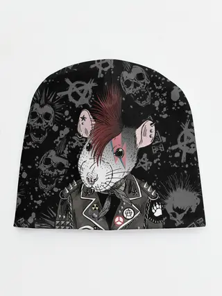 Детская шапка / Крыса в косухе