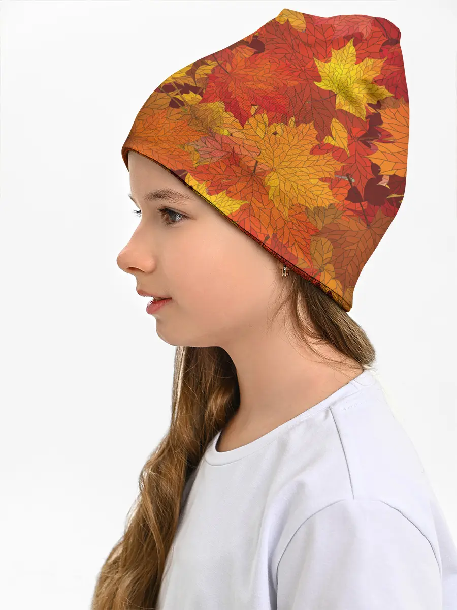 Детская шапка / Осенние листья