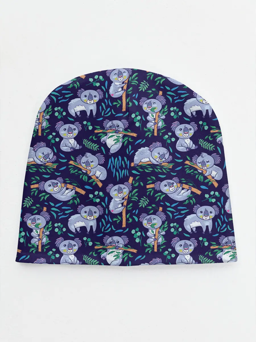 Детская шапка / Фиолетовые коалы