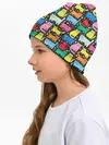 Детская шапка / Разноцветные котики