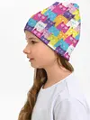 Детская шапка / Разноцветные котики