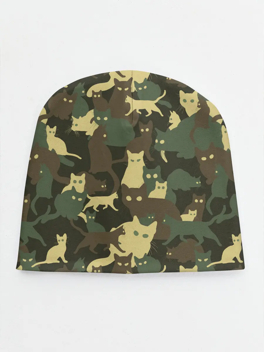 Детская шапка / Кошачий камуфляж