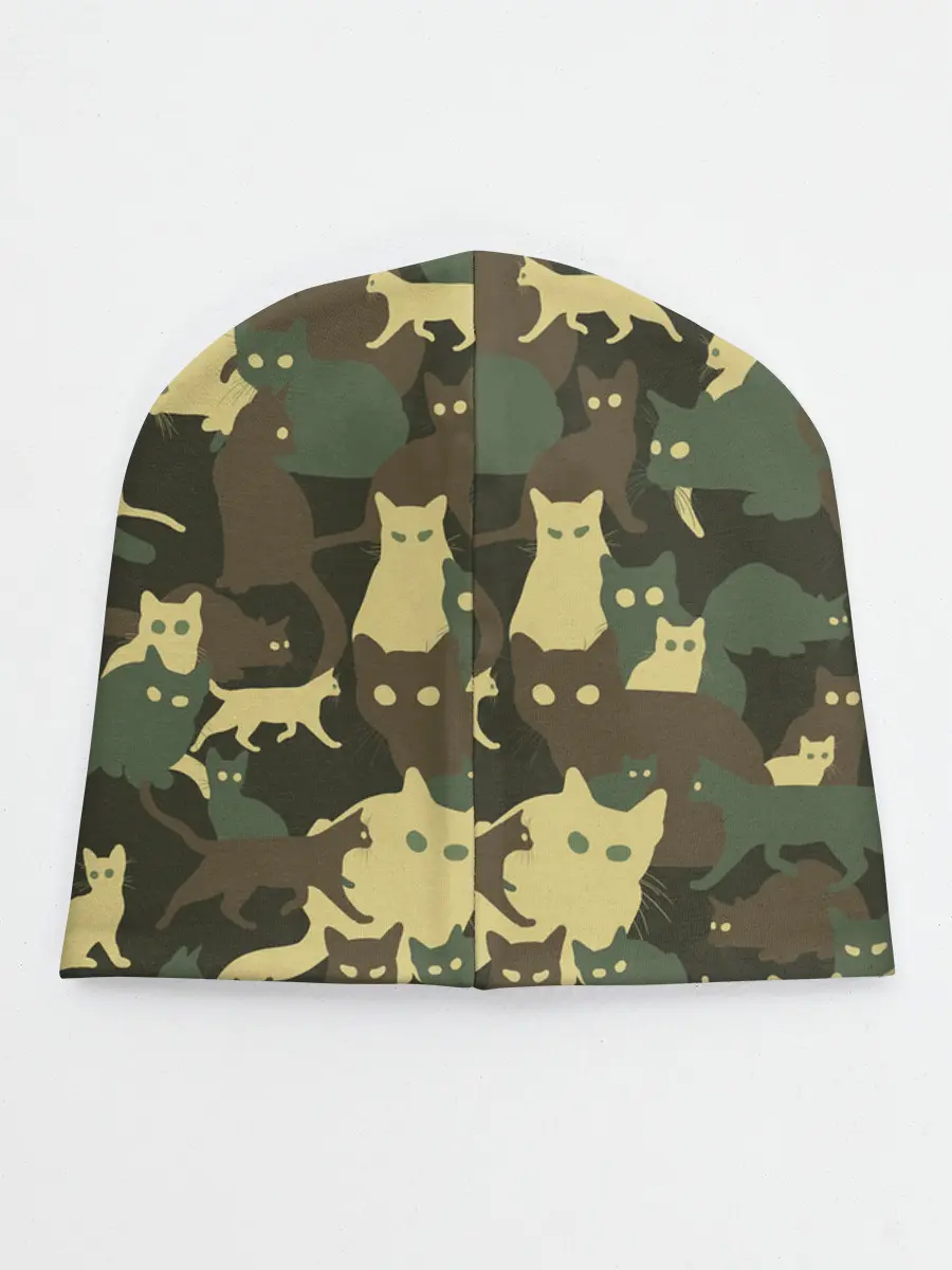 Детская шапка / Кошачий камуфляж