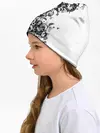 Детская шапка / Черно-белый узор.