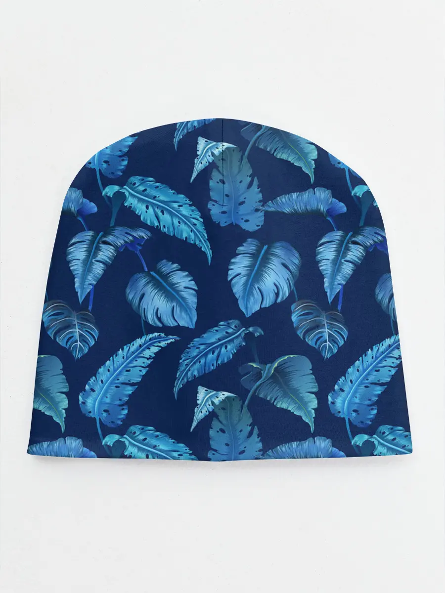 Детская шапка / Листья. Ночные тропики