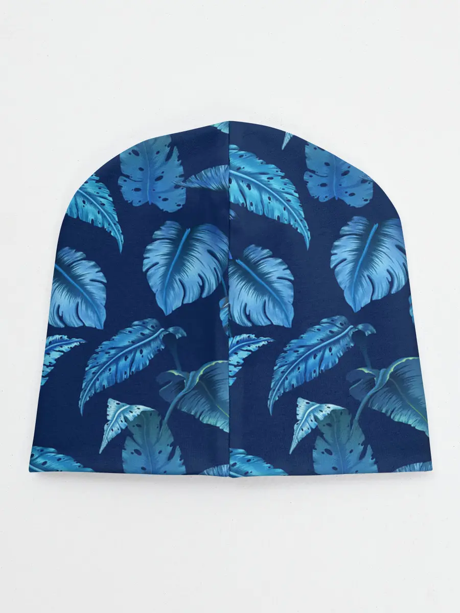 Детская шапка / Листья. Ночные тропики
