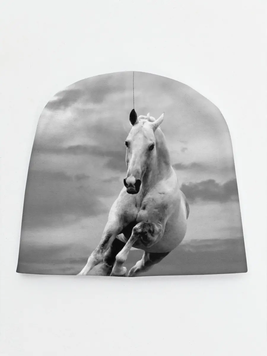 Детская шапка / Белая лошадь