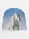 Детская шапка / Белый скакун