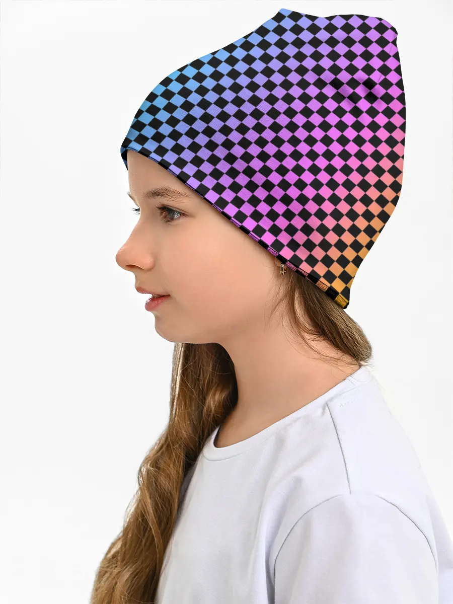 Детская шапка / Checkerboard Color