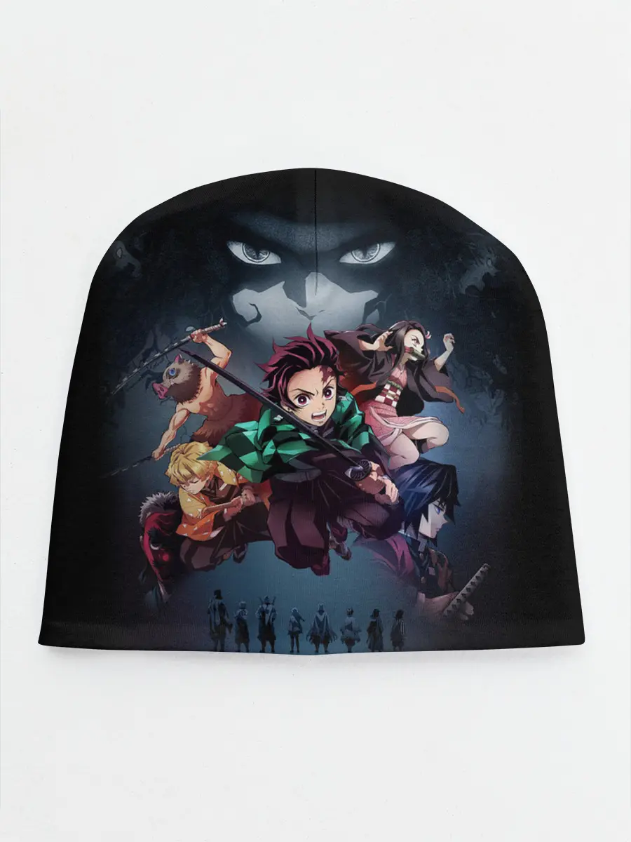Детская шапка / Kimetsu no Yaiba на черном