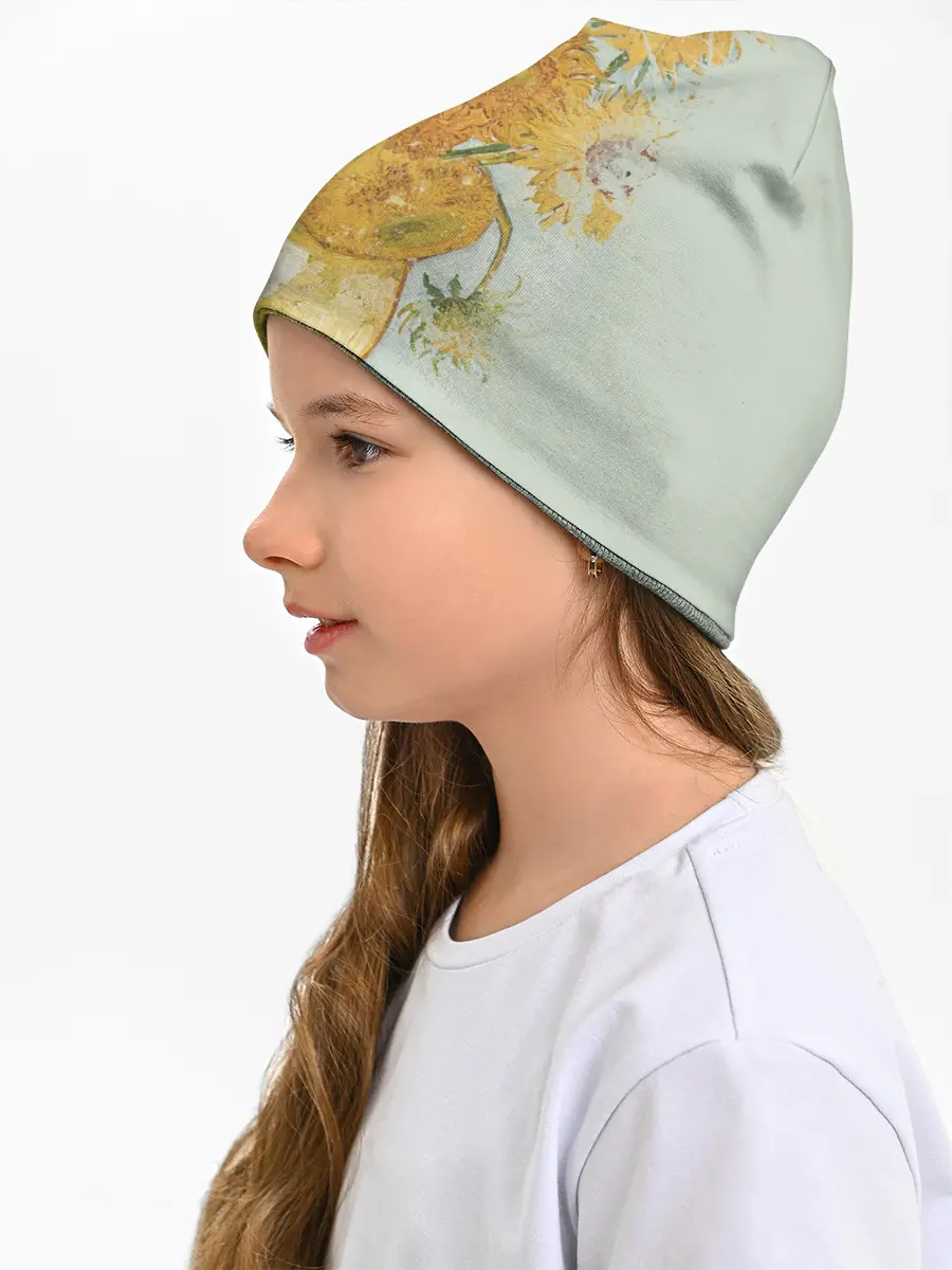 Детская шапка / Подсолнухи