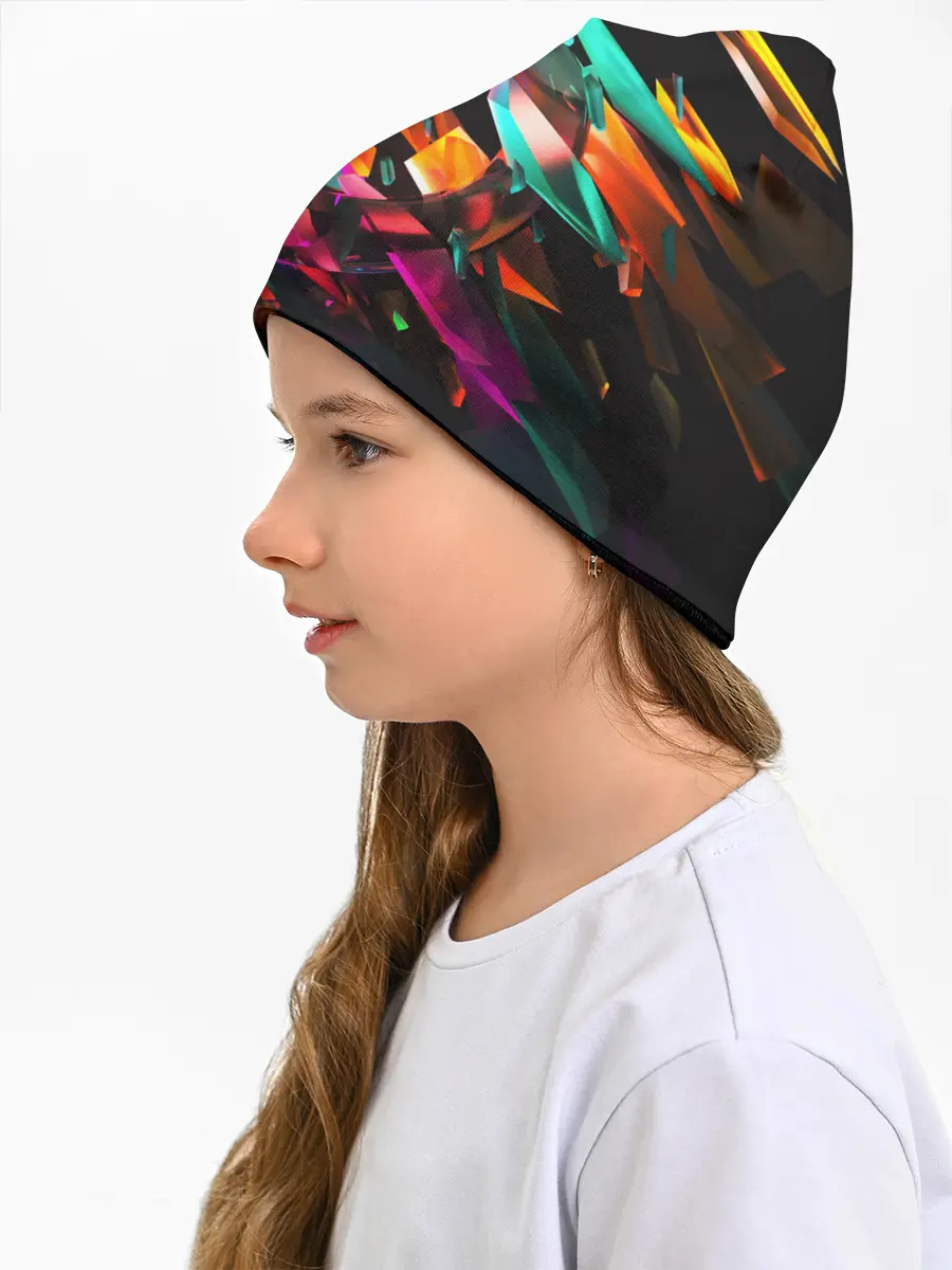 Детская шапка / АБСТРАКЦИЯ НЕОНОВАЯ