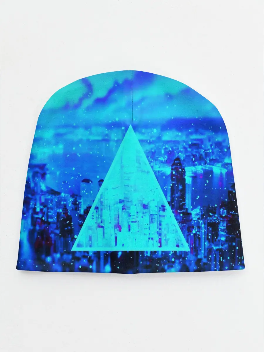 Детская шапка / ГОРОД В НЕОНЕ