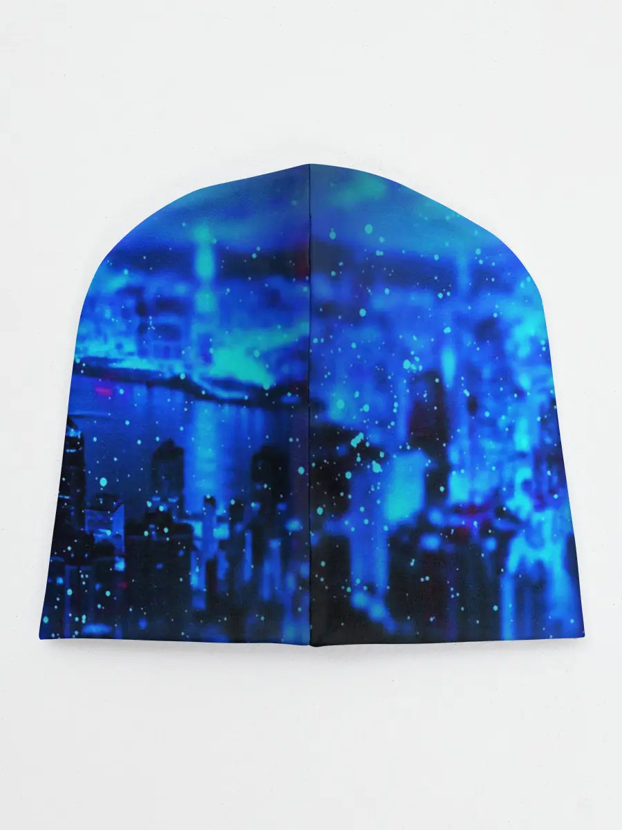 Детская шапка / ГОРОД В НЕОНЕ