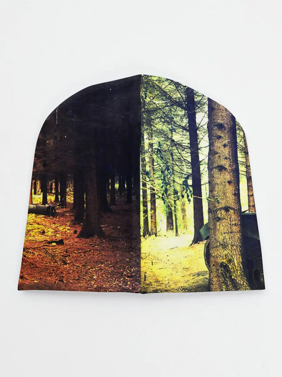 Детская шапка / ТАНК В ЛЕСУ