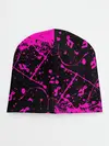Детская шапка / KILLER QUEEN розовые кляксы