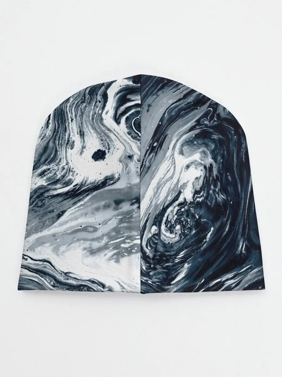 Детская шапка / Темные холодные краски