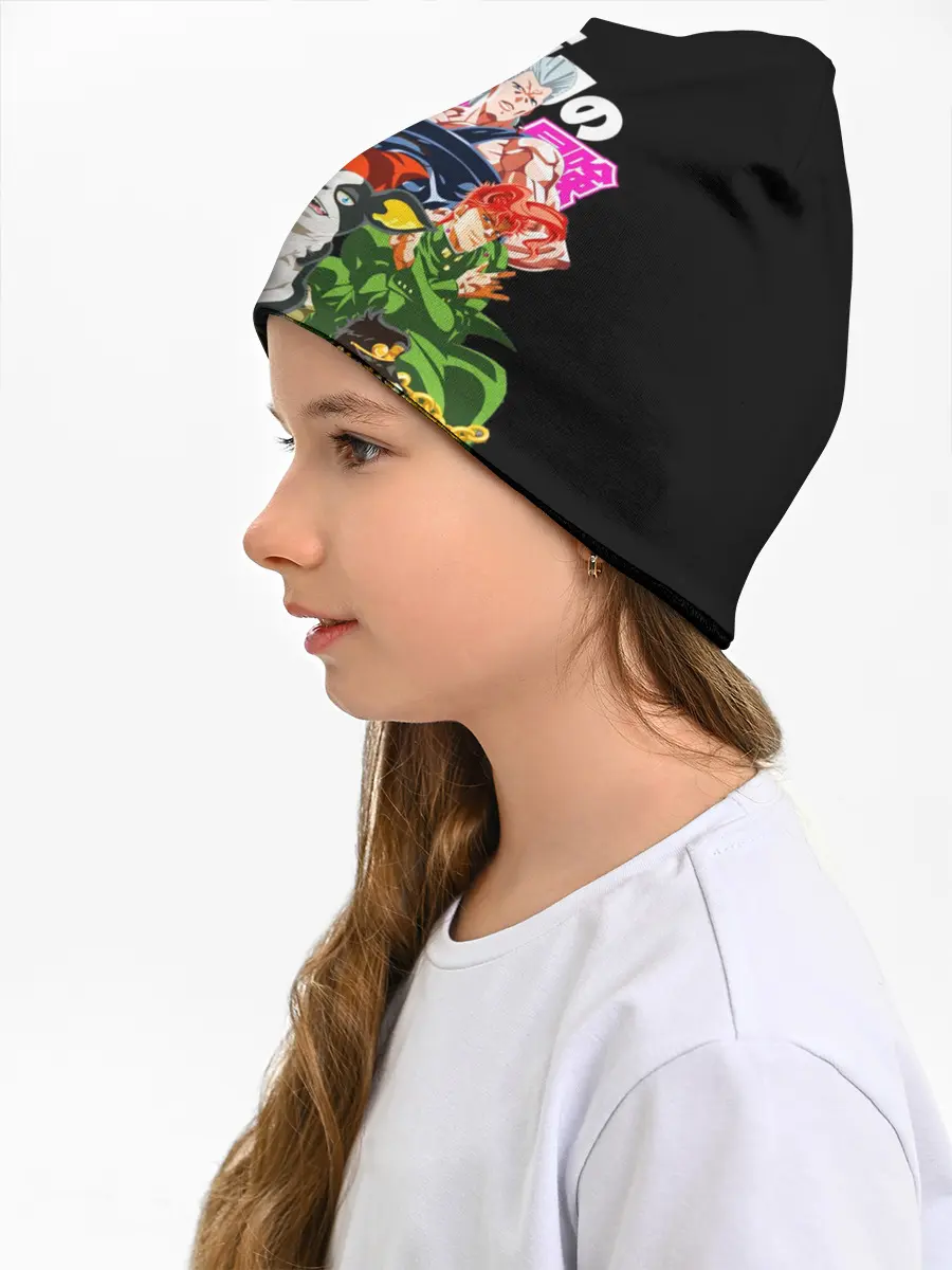 Детская шапка / Jojo герои на черном