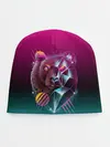 Детская шапка / RETRO CYBER BEAR NEON