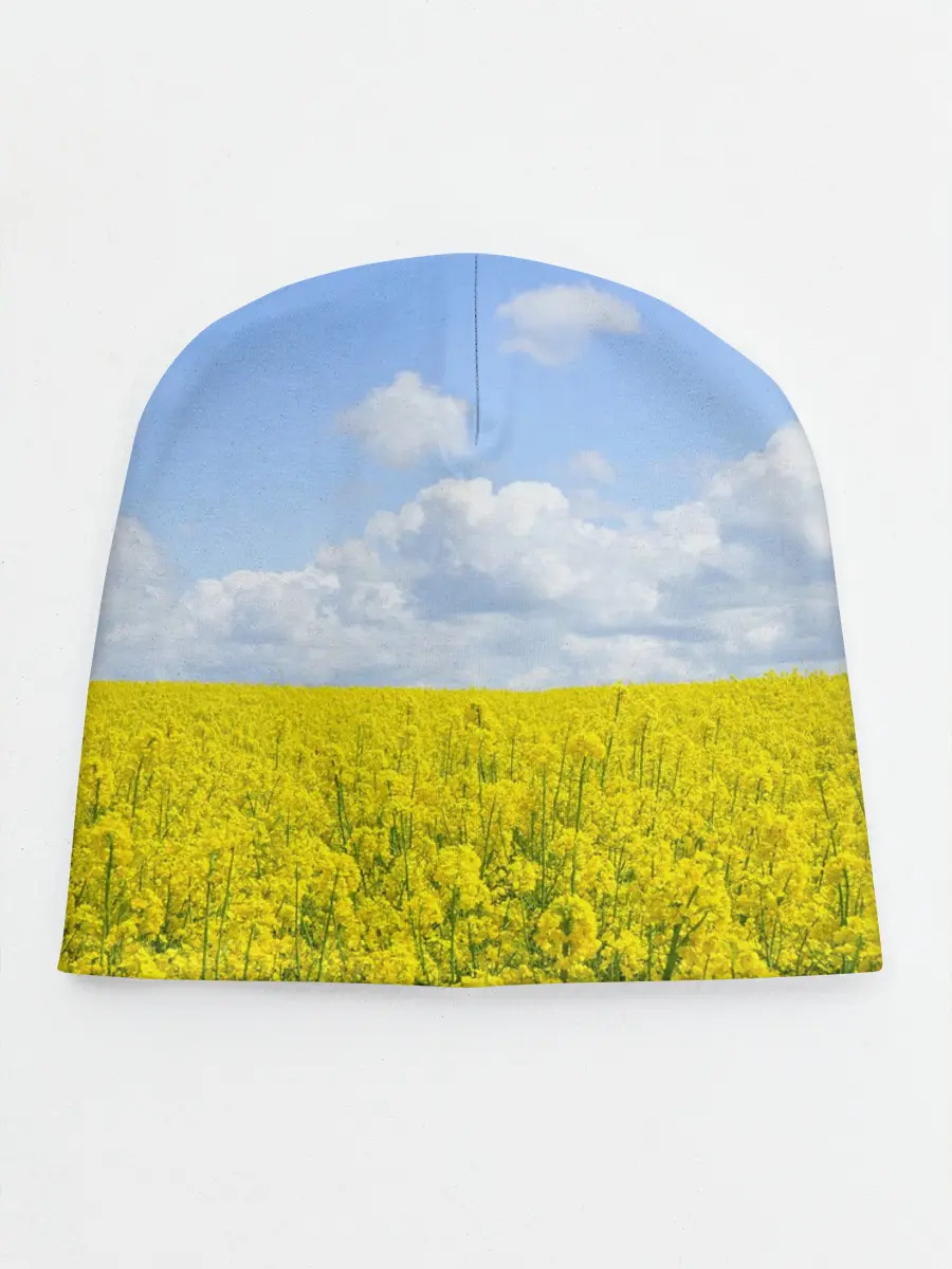 Детская шапка / Рапсовое поле
