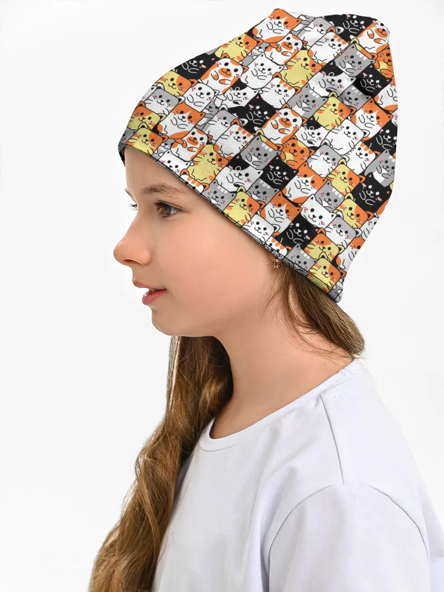 Детская шапка / Котики