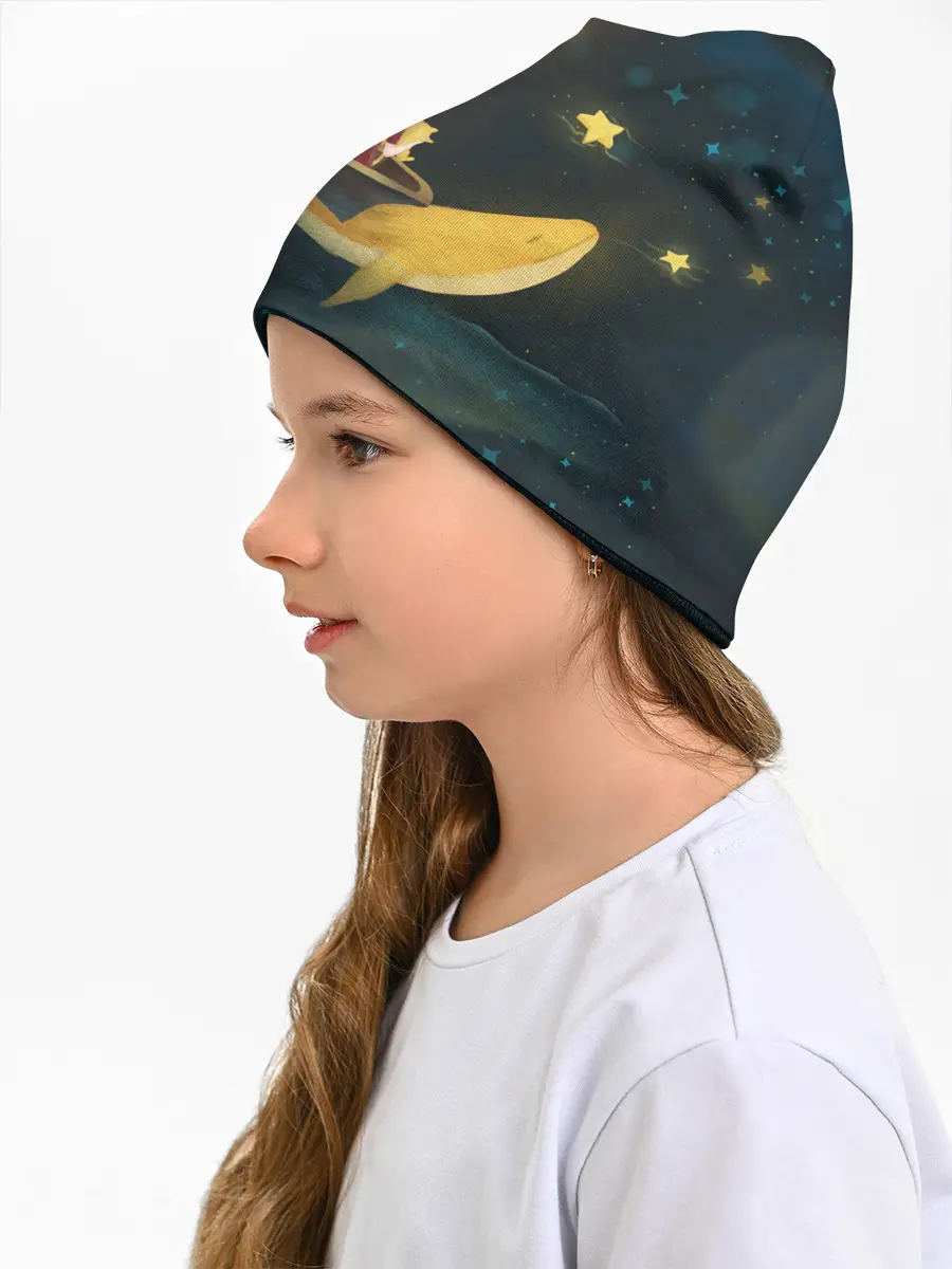 Детская шапка / Девушка и кит в облаках