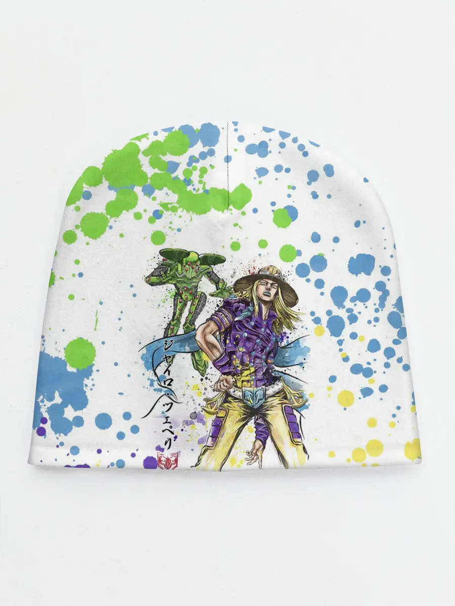 Детская шапка / Jojo зеленые пятна